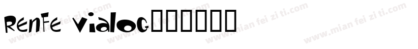 renfe vialog字体转换
